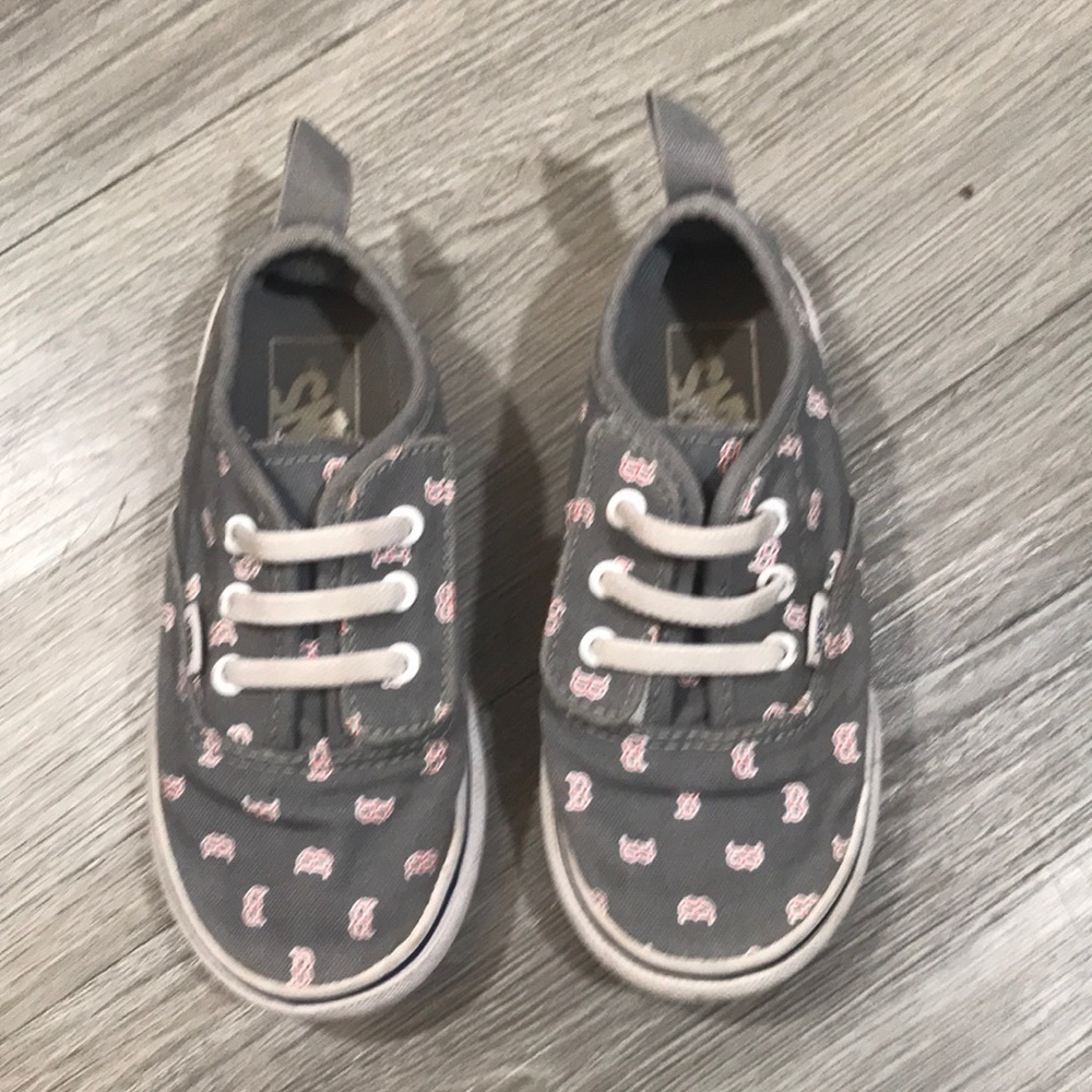 Vans Toddler Boston Red Sox Sneakers size‎ 3.5
